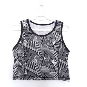 Gym crop top | Graphic print | Sleeveless | Sports